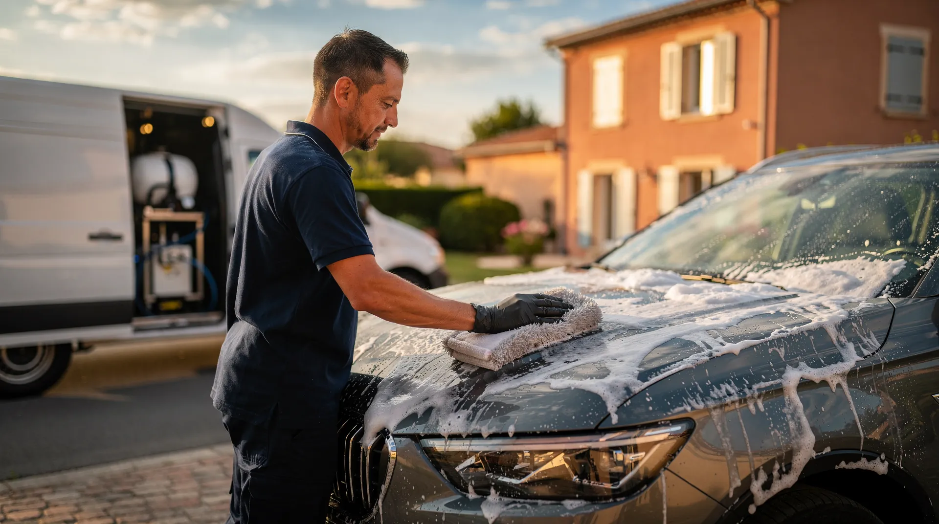 Nettoyage voiture à domicile à Toulouse — technicien AutoÉclat